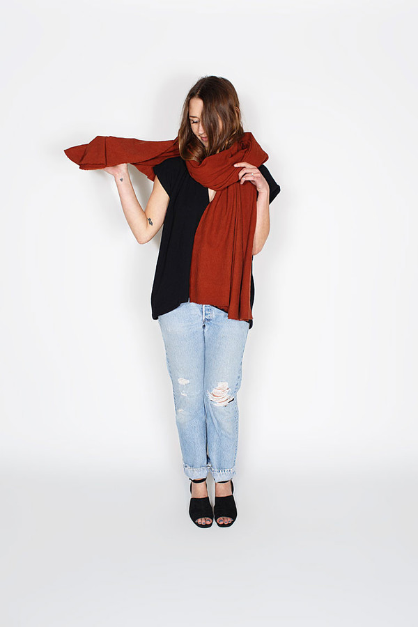 Miranda Bennett Rust Raw Silk Textile Miranda Bennett Rust Raw Silk Textile