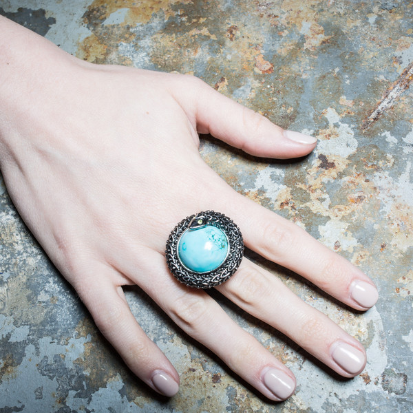 Serpent Turquoise Ring Serpent Turquoise Ring
