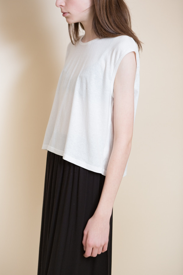 Can Pep Rey Cropped Tank Top / Whisper White Can Pep Rey Cropped Tank Top / Whisper White