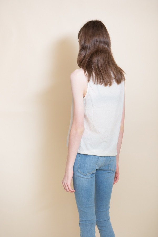 Woven Cotton Tank / Cream Woven Cotton Tank / Cream