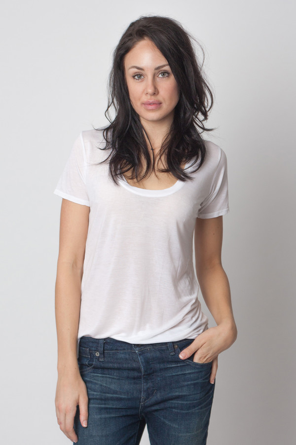 The Lady & the Sailor Basic Tee White The Lady & the Sailor Basic Tee White