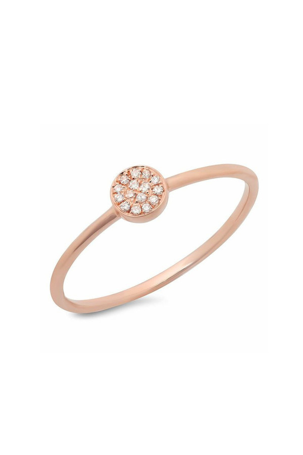 Sachi Jewelry Disc Stacking Ring Rose Gold Sachi Jewelry Disc Stacking Ring Rose Gold