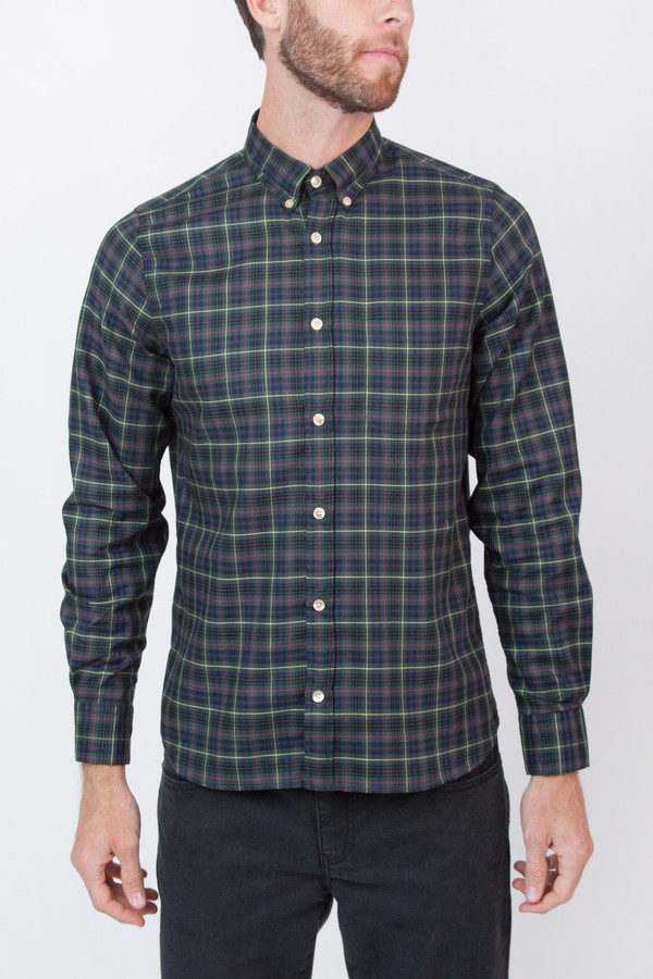 Men's Portuguese Flannel Goraz Long Sleeve Plaid Shirt Men's Portuguese Flannel Goraz Long Sleeve Plaid Shirt