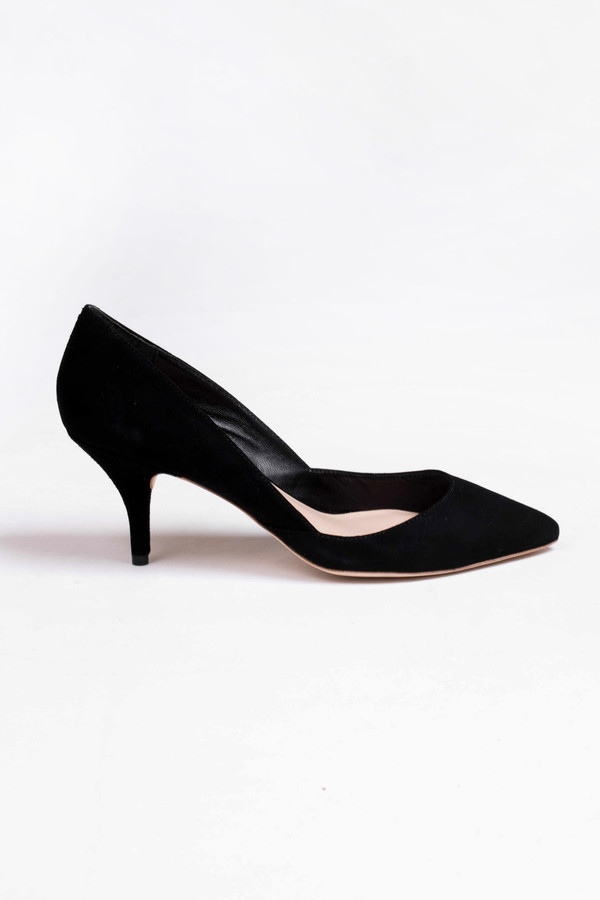 Loeffler Randall Jolie Pump Black Kid Suede Loeffler Randall Jolie Pump Black Kid Suede