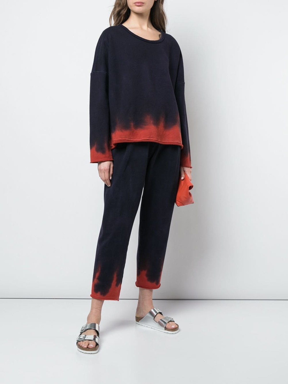 crew neck fleece sweater