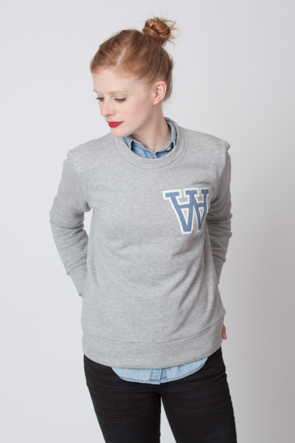 Wood Wood Maya Sweatshirt Grey Wood Wood Maya Sweatshirt Grey