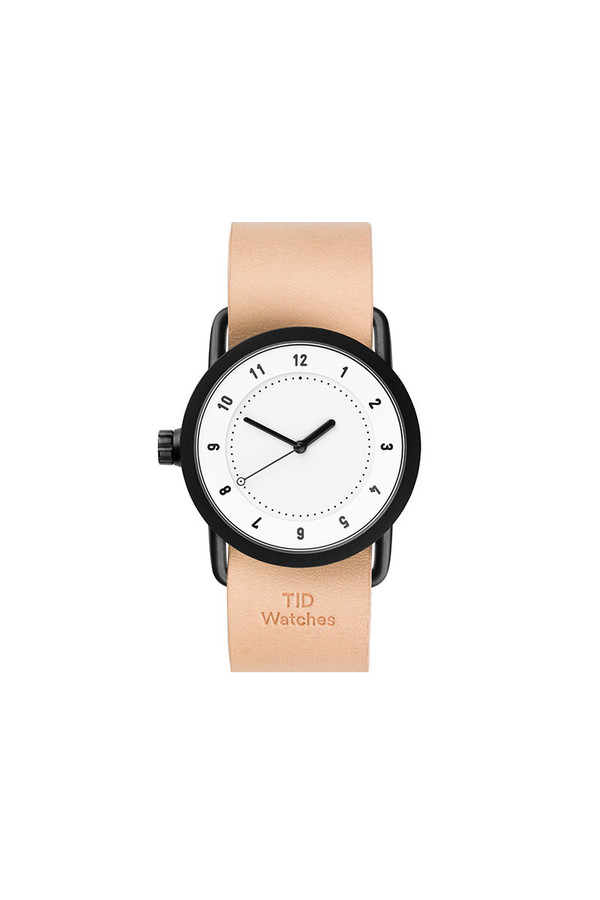 TID Watches TID No.1 36 White / Natural Leather Wristband TID Watches TID No.1 36 White / Natural Leather Wristband