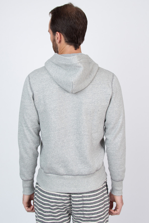 Men's Todd Snyder Champion Vintage Full Zip Hoodie in Grey Heather Men's Todd Snyder Champion Vintage Full Zip Hoodie in Grey Heather