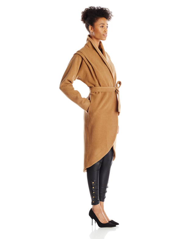 Vincetta Camel Shawl Collar Coat Vincetta Camel Shawl Collar Coat