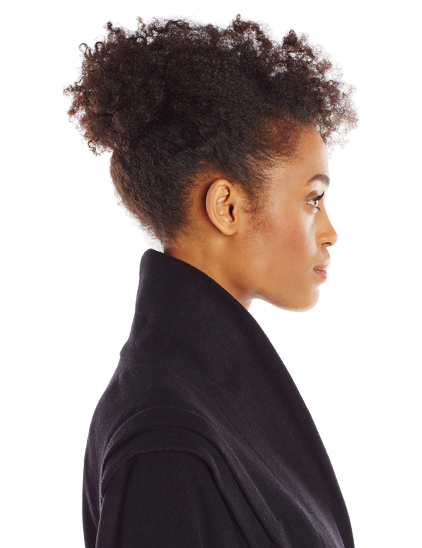 Vincetta Black Shawl Collar Coat Vincetta Black Shawl Collar Coat