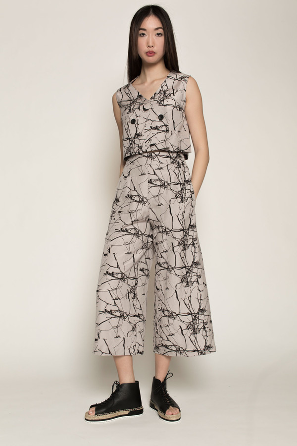H. Fredriksson Culottes in Twigs Linen/Silk H. Fredriksson Culottes in Twigs Linen/Silk