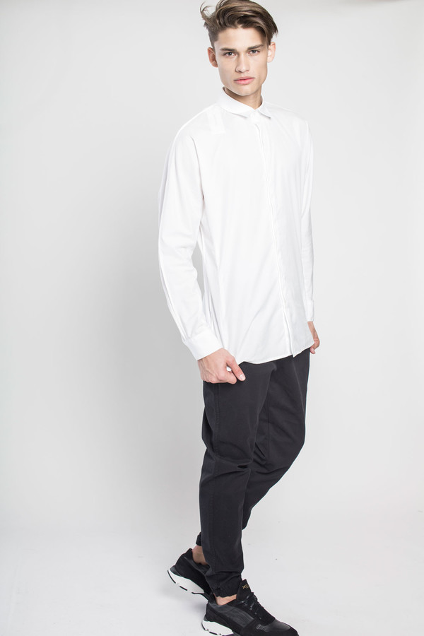 Men's Kenneth Ning Dolman Sleeve Pintuck Shirt Men's Kenneth Ning Dolman Sleeve Pintuck Shirt