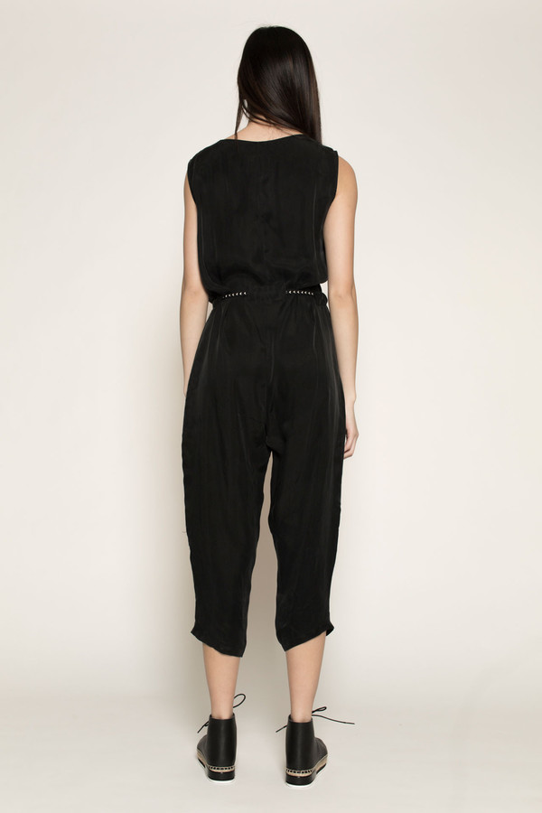 H. Fredriksson Fluke Jumpsuit in Black Cupro H. Fredriksson Fluke Jumpsuit in Black Cupro