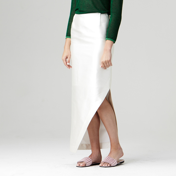 Nikki Chasin Adria Slit Skirt - Ivory Nikki Chasin Adria Slit Skirt - Ivory