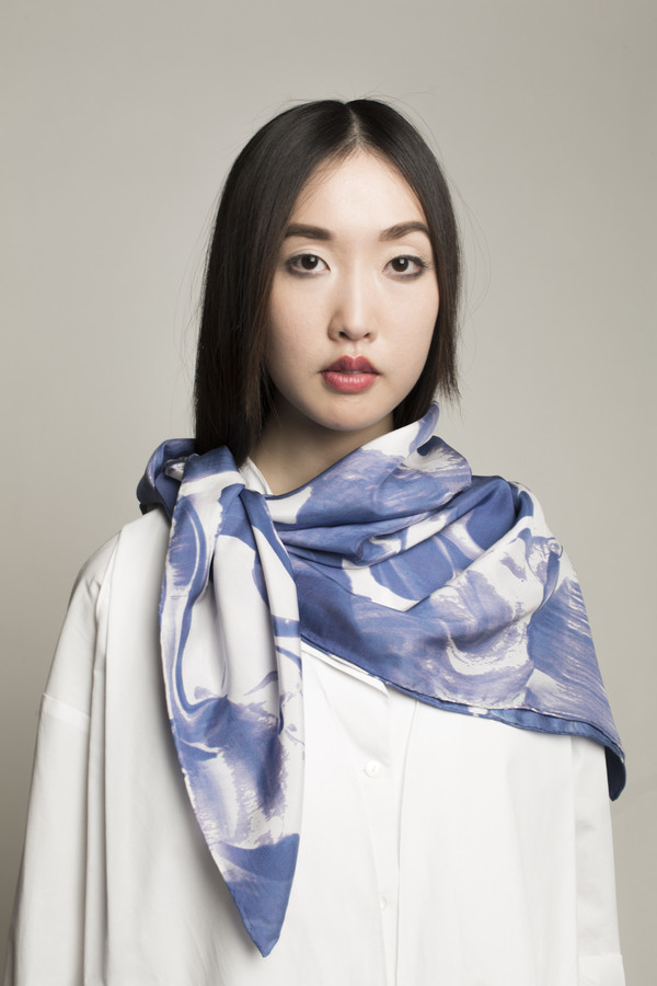 Mansi Shah Impasto Scarf in Multi Mansi Shah Impasto Scarf in Multi