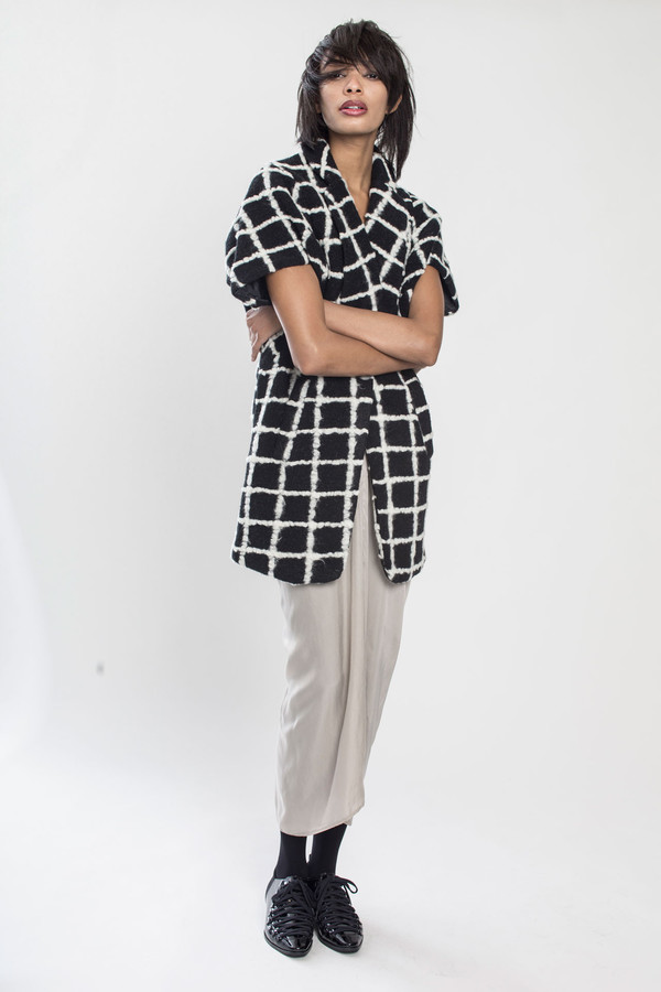 KURT LYLE Jasper Dolman fold jacket in Grid KURT LYLE Jasper Dolman fold jacket in Grid