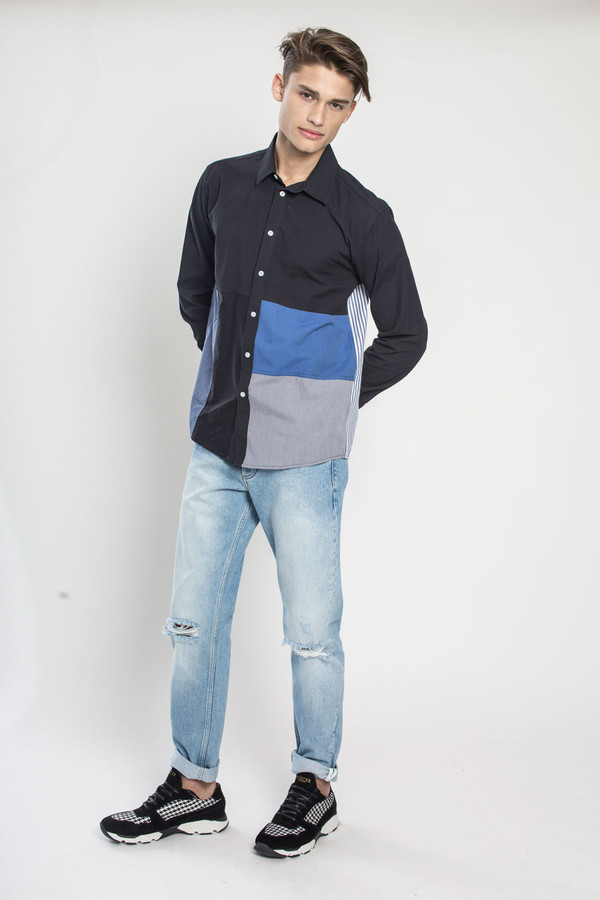Men's SOULLAND Miller Shirt in Multi Men's SOULLAND Miller Shirt in Multi