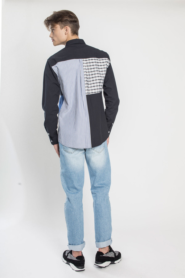 Men's SOULLAND Miller Shirt in Multi Men's SOULLAND Miller Shirt in Multi