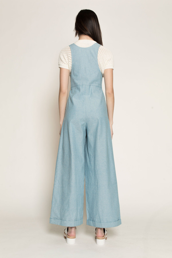 Kurt Lyle Olivia Suspender Pants in Denim Kurt Lyle Olivia Suspender Pants in Denim