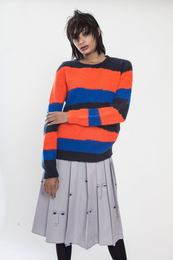 Unisex Tigersushi Furs Rabah in Orange/Black/Navy Unisex Tigersushi Furs Rabah in Orange/Black/Navy