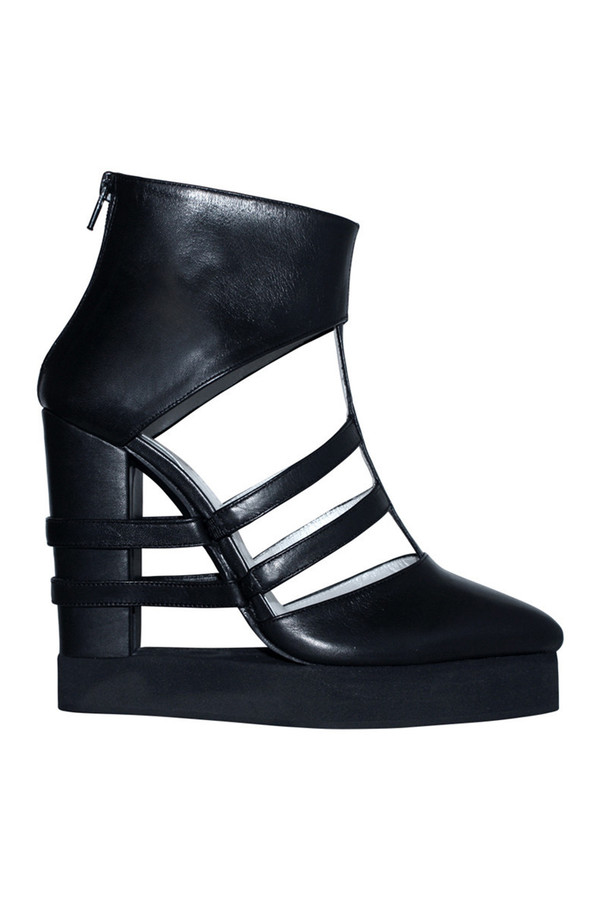 Chromat Striped Open Platform in Black Chromat Striped Open Platform in Black