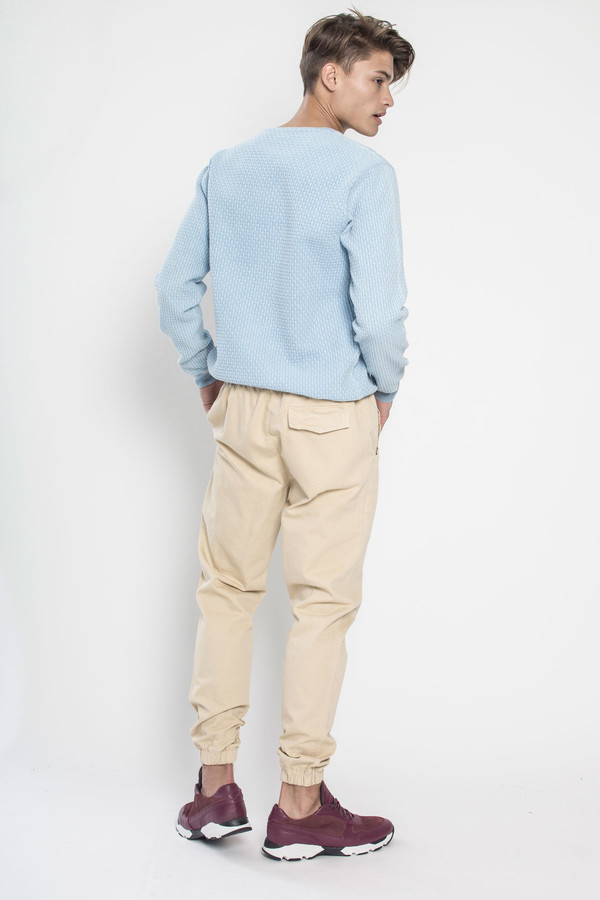 Men's SOULLAND Warners Sweatshirt in Medium Blue Men's SOULLAND Warners Sweatshirt in Medium Blue