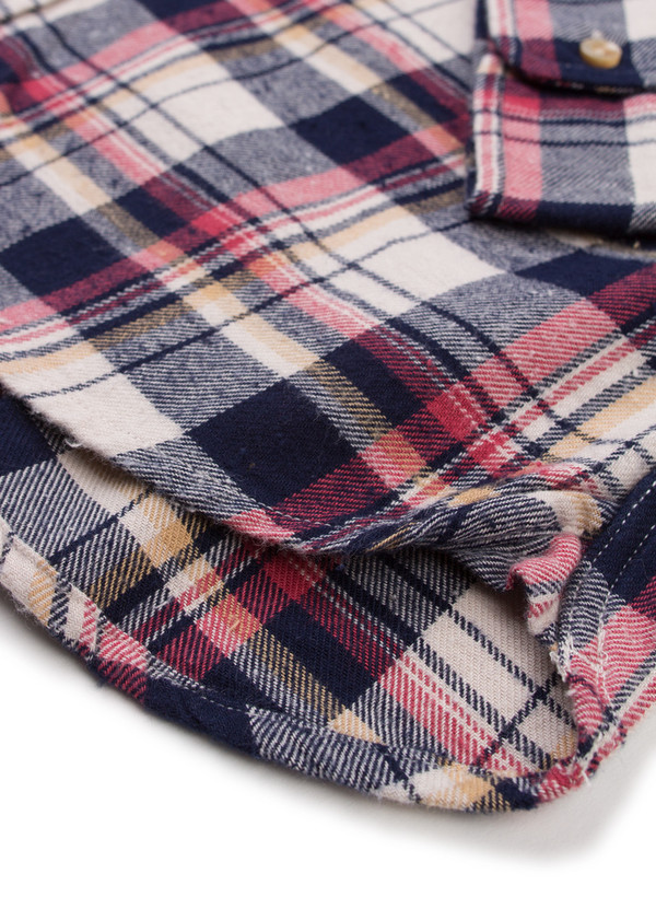 Men's Alex Mill Spring Flannel Shirt Navy/White/Red Men's Alex Mill Spring Flannel Shirt Navy/White/Red