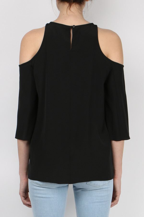 Tibi Silk Cut Out Top Tibi Silk Cut Out Top