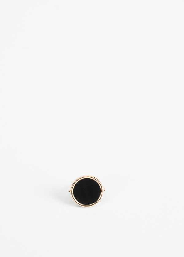 Ginette NY Black Onyx Disc Ring Ginette NY Black Onyx Disc Ring