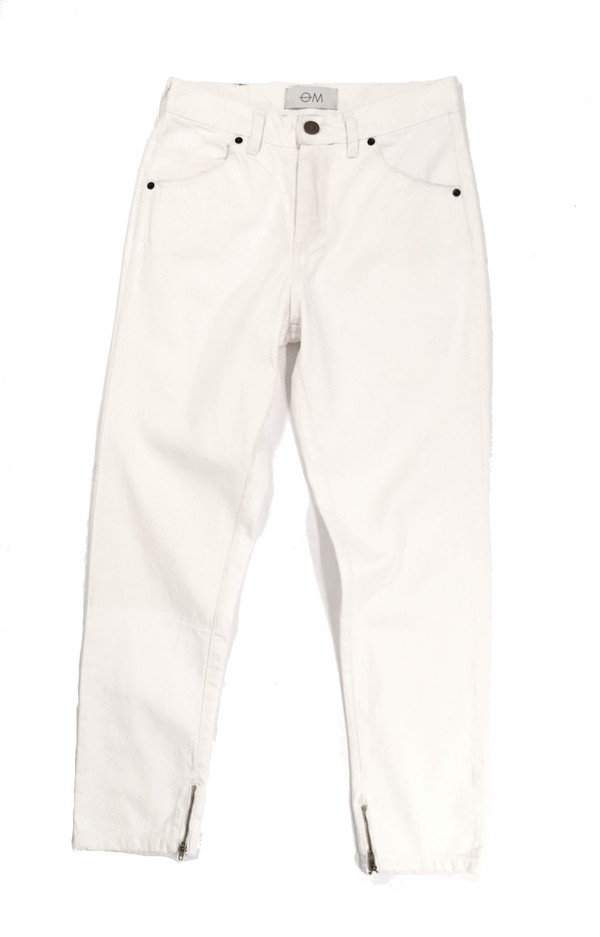 Objects Without Meaning Boyzip Patch Jean in Chalk Objects Without Meaning Boyzip Patch Jean in Chalk