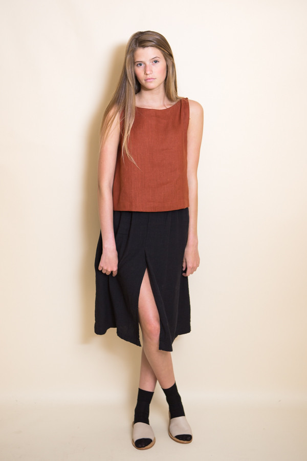 Ursa Minor Meg Top / Terracotta Linen Ursa Minor Meg Top / Terracotta Linen