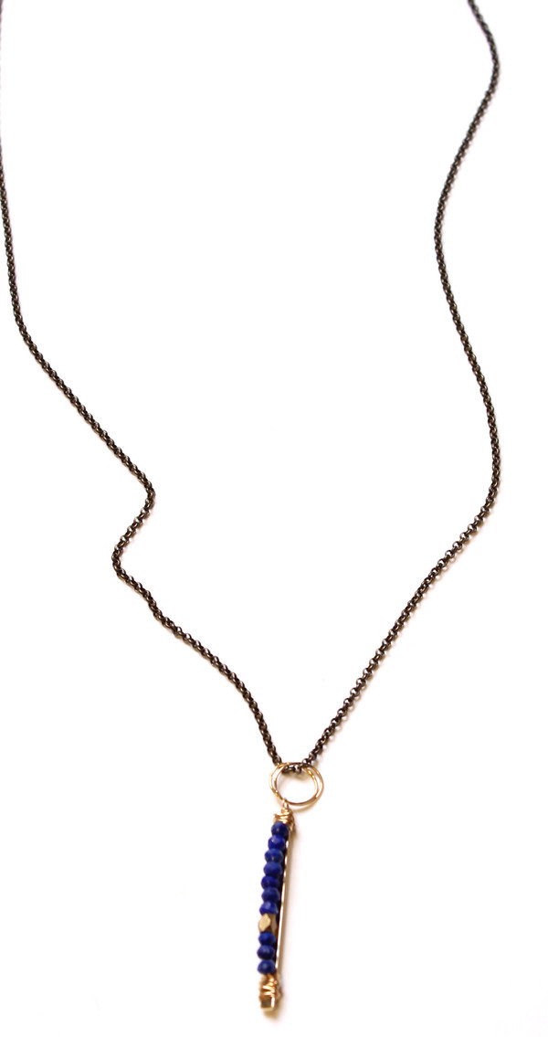 Bloom Long Athenian Lapis Bar Necklace Bloom Long Athenian Lapis Bar Necklace
