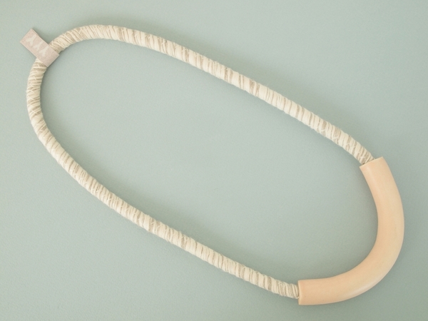 YYY tube necklace on variegated cord YYY tube necklace on variegated cord