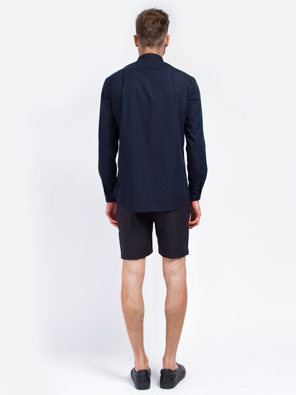 Carlos Campos Uniform Woven Shirt Navy Carlos Campos Uniform Woven Shirt Navy
