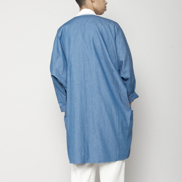7115 by Szeki Spring Duster Coat- Indigo SS16 7115 by Szeki Spring Duster Coat- Indigo SS16