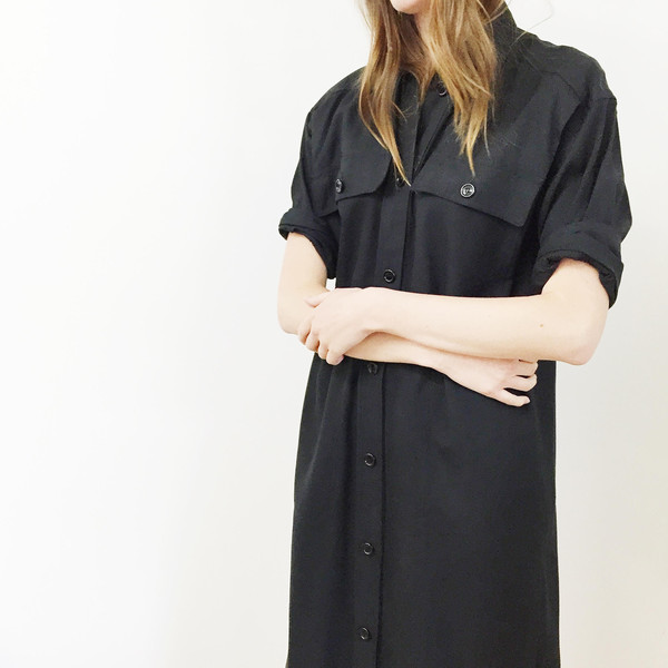 Johan Vintage Black Shirt Dress Johan Vintage Black Shirt Dress
