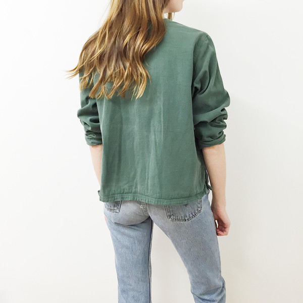 Green Cotton Jacket Green Cotton Jacket