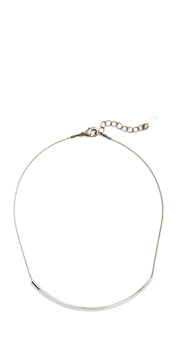 Grayling Big Curve Necklace in Silver Grayling Big Curve Necklace in Silver