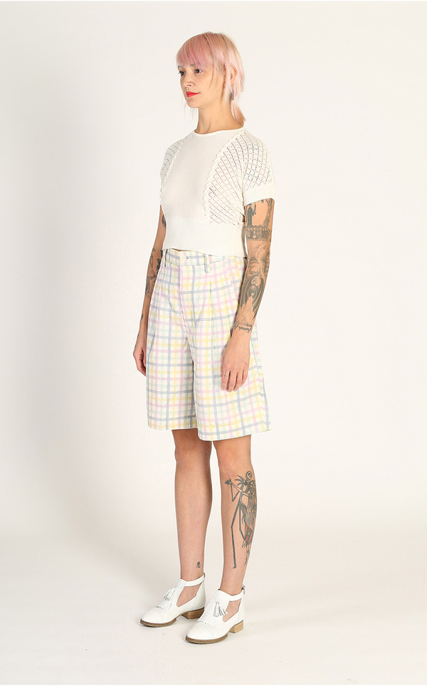 Kurt Lyle Betty Crop Sweater - Almost White Kurt Lyle Betty Crop Sweater - Almost White
