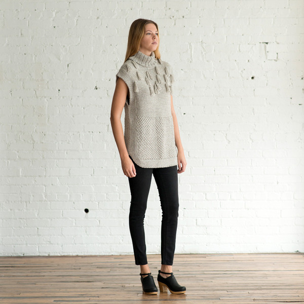 Apiece Apart Ines Fringe Multi Stitch Vest Apiece Apart Ines Fringe Multi Stitch Vest