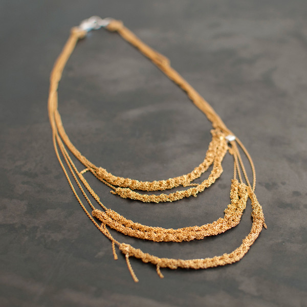Arielle De Pinto 5-tiered Clasped Bare Chain Necklace - SOLD OUT Arielle De Pinto 5-tiered Clasped Bare Chain Necklace - SOLD OUT