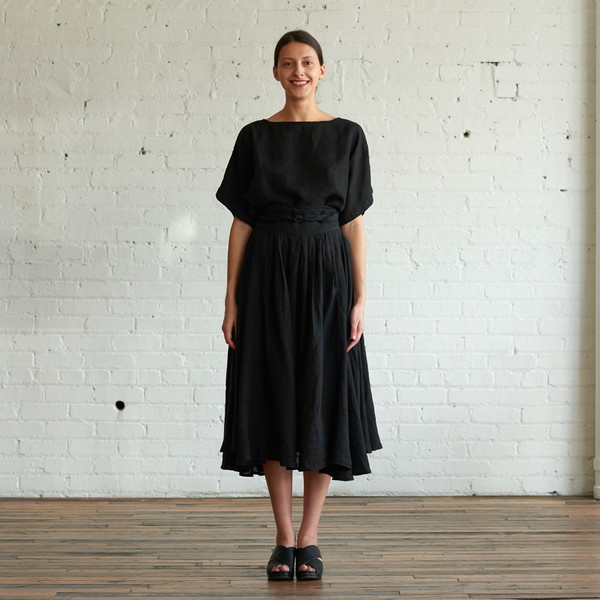 Black Crane Wrap Skirt Black Crane Wrap Skirt