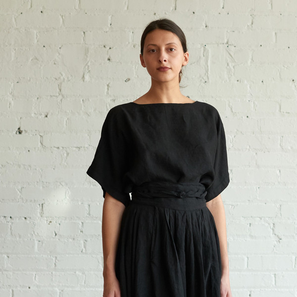 Black Crane Wrap Skirt Black Crane Wrap Skirt