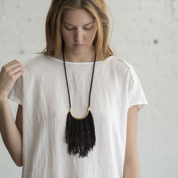 Erin Considine Lunate Fringe Necklace - SOLD OUT Erin Considine Lunate Fringe Necklace - SOLD OUT