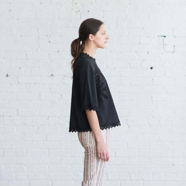 Isabel Marant Etoile Dill Top Black $410 Isabel Marant Etoile Dill Top Black $410