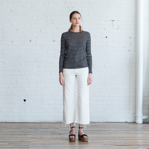 Isabel Marant Etoile Karon Top Black Stripe $200 Isabel Marant Etoile Karon Top Black Stripe $200