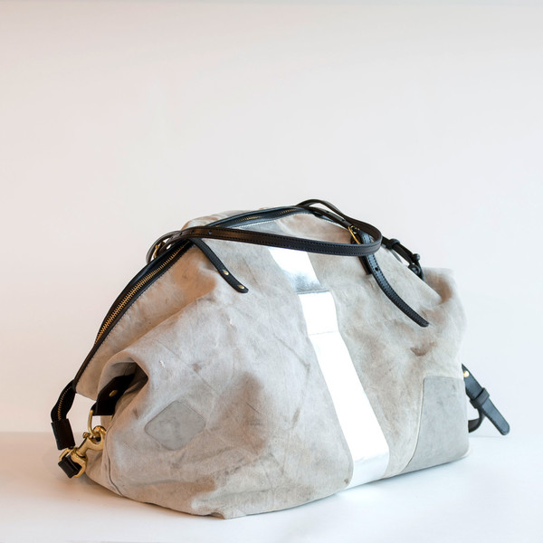 Kempton & Co Postal Silver Stripe Crossbody - SOLD OUT Kempton & Co Postal Silver Stripe Crossbody - SOLD OUT