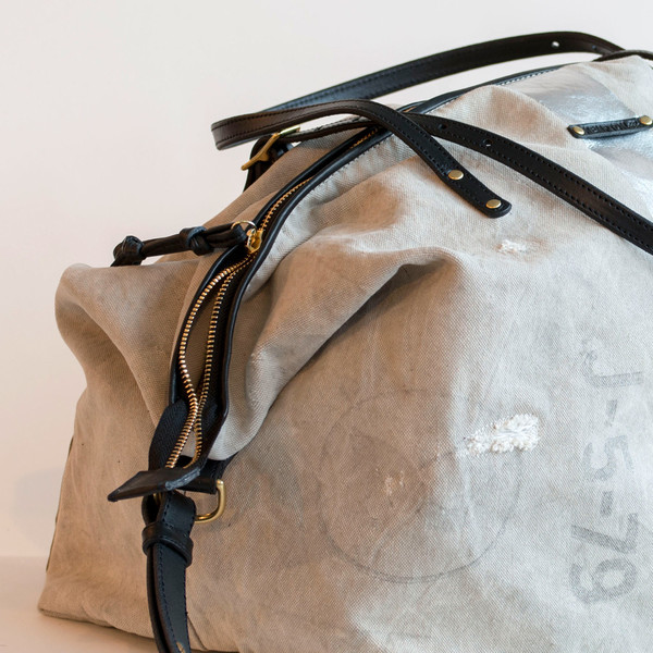 Kempton & Co Postal Silver Stripe Crossbody - SOLD OUT Kempton & Co Postal Silver Stripe Crossbody - SOLD OUT
