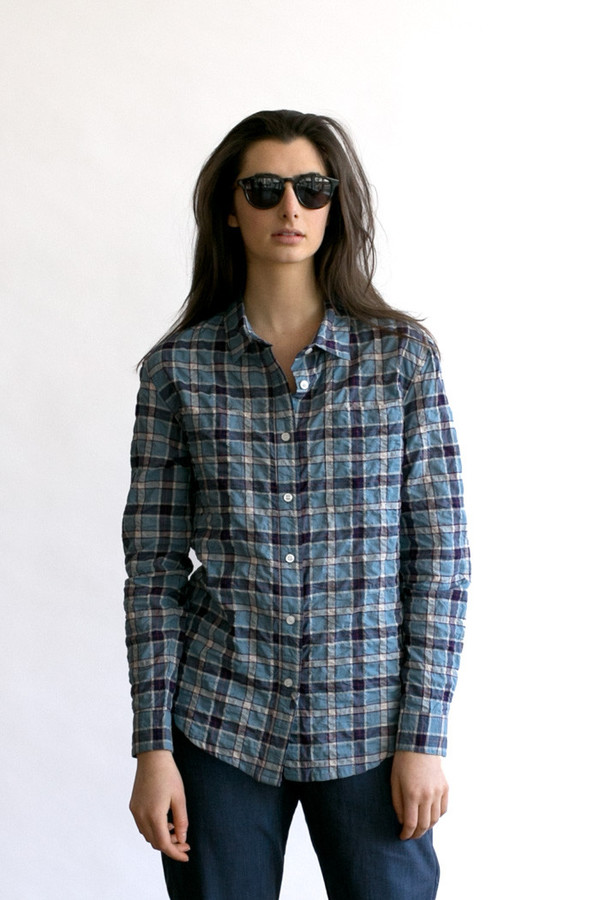 Bridge & Burn Lane Blue Plaid Bridge & Burn Lane Blue Plaid