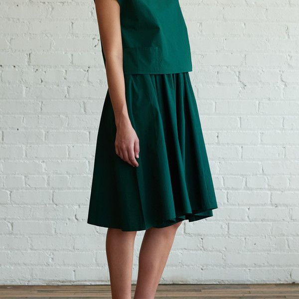 M.Patmos M. Patmos Herrera Poplin Split Skirt M.Patmos M. Patmos Herrera Poplin Split Skirt